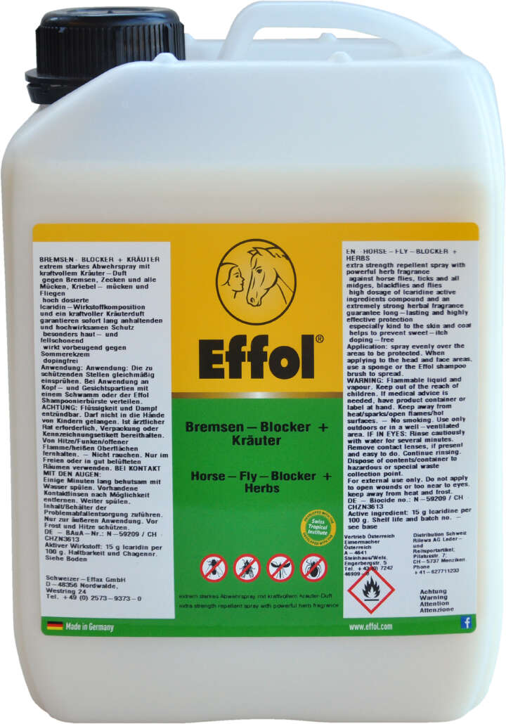 Effol Bremsen-Blocker + Kräuter 2,5 l Kanister Effol Bremsen-Blocker + Kräuter 2,5 l Kanister